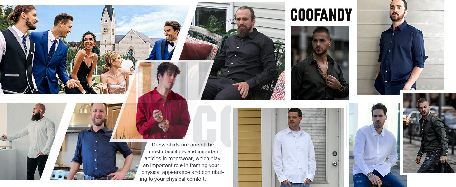 mens slim fit dress shirts