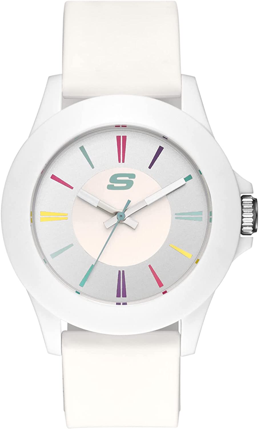Skechers Women's Rosencrans Mid Quartz Plastic and Silicone Casual Sports Watch