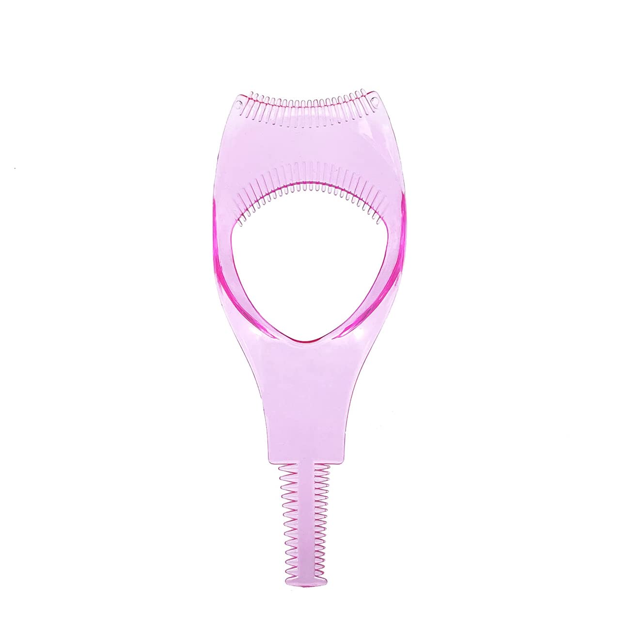 Eyelash Brush Tool, plastic 3 in 1 makeup eyelash tool, upper and lower eyelash mascara applicator, applicator guide assistant eyelash comb, quick makeup template, Eye Lash Mascara Guard Applicator