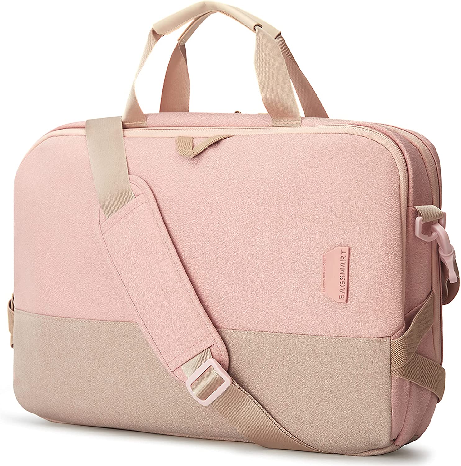 Laptop Bag for Women, BAGSMART 15.6 Inch Laptop Briefcase, RFID Blocking Laptop Case, Computer Bag Shoulder Messenger Bag