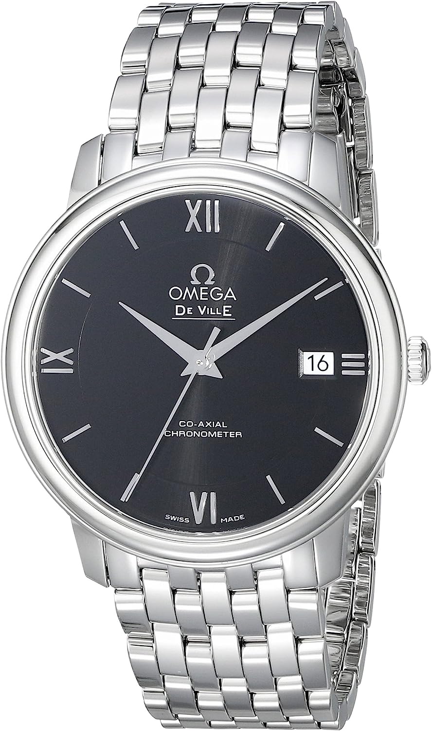 Omega Men's 42410372001001 Analog Display Swiss Automatic Silver Watch