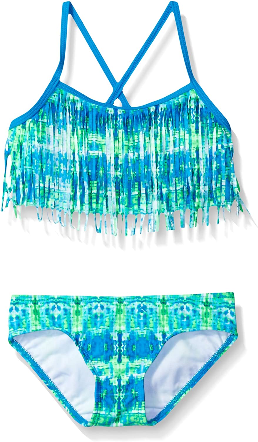 Kanu Surf Girls' Kelly Beach Sport Fringe 2-Piece Bikini Swimsuit