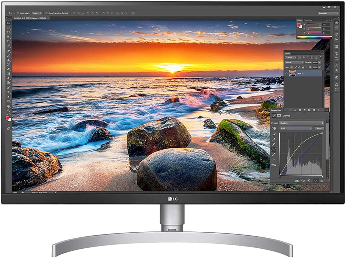 LG 27UL850-W 27 Inch UHD (3840 x 2160) IPS Display with VESA DisplayHDR 400 and USB Type-C Connectivity, White