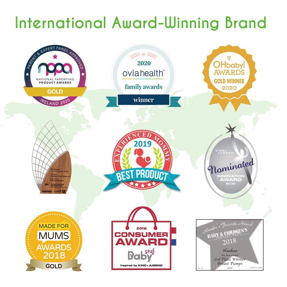 haakaa Manual Breast Pump for Breastfeeding 4oz/100ml