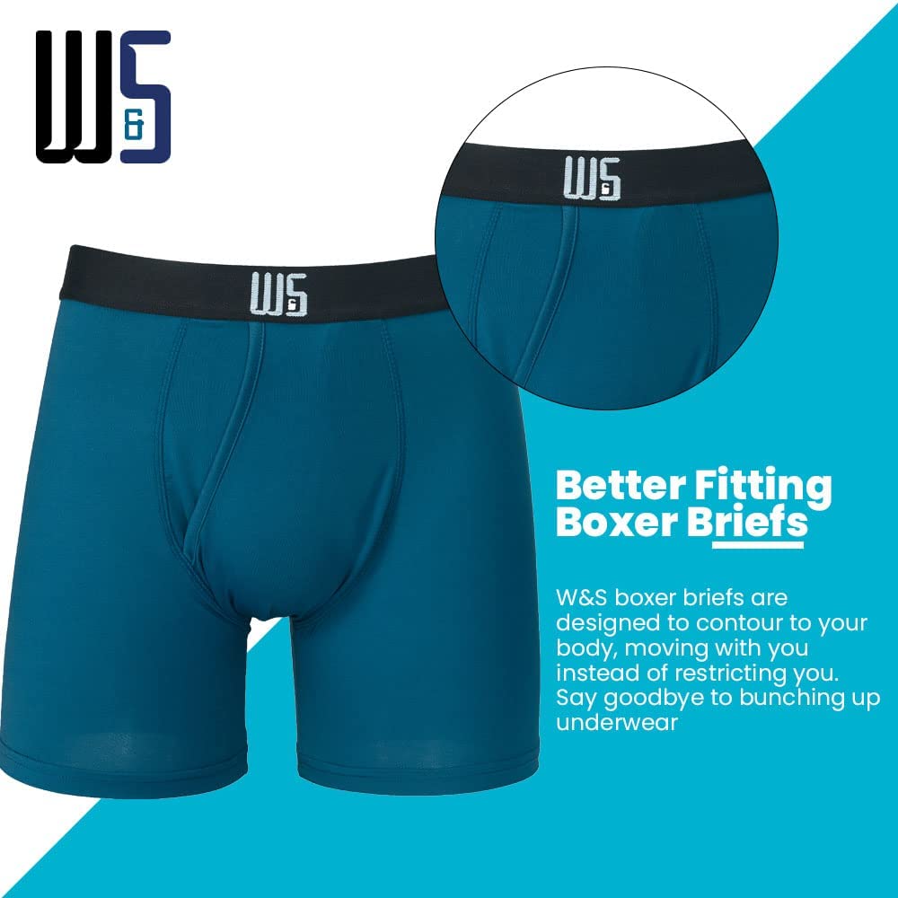 Warriors & Scholars | Boxer Briefs With Pouch | Mens boxer briefs | Boxer briefs for men pack of 6 | Printed Mens underwear