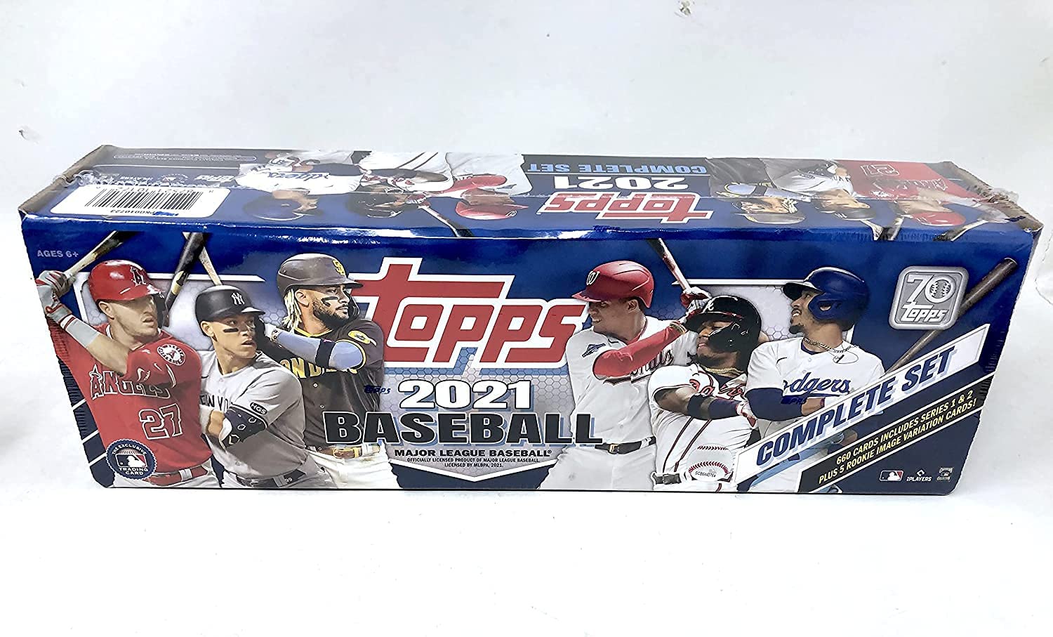 Topps 2021 Baseball Factory Sealed Complete Retail Box (660 Cards 5 Rookie Variations)