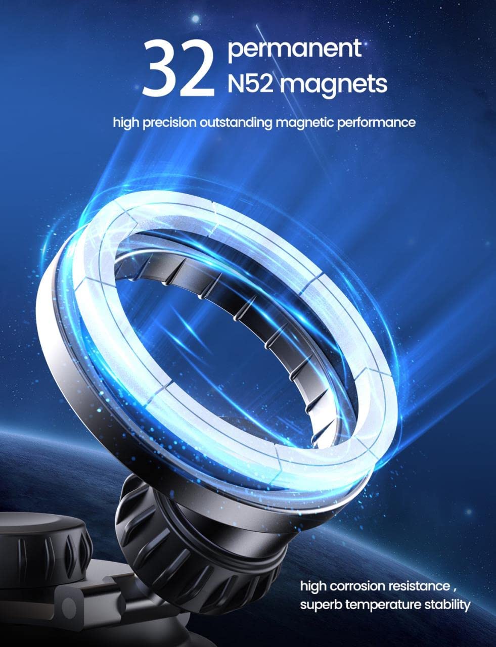 Goldenway 2023 Fit MagSafe Car Mount,[32 Super Strong Magnets & No Damage to Vent] Phone Mount for Car Magnetic,iPhone Car Mount Fit for iPhone 14 13 12 Pro Plus Max Mini& All Phone