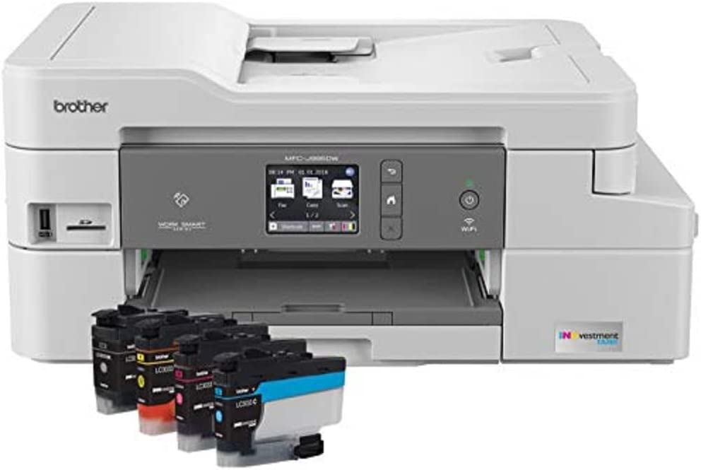 Brother MFC-J995DW INKvestmentTank Color Inkjet All-in-One Printer with Mobile Device and Duplex Printing, Up To 1-Year of Ink In-box, Amazon Dash Replenishment Ready