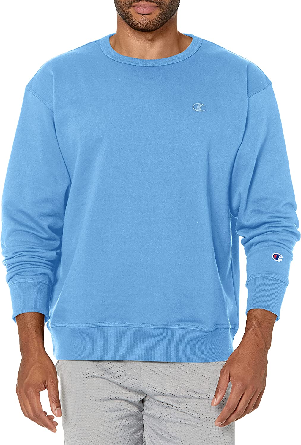 Champion Men's Powerblend Crewneck Sweatshirt,Best Crew Sweatshirts for Men(Reg. or Big & Tall)