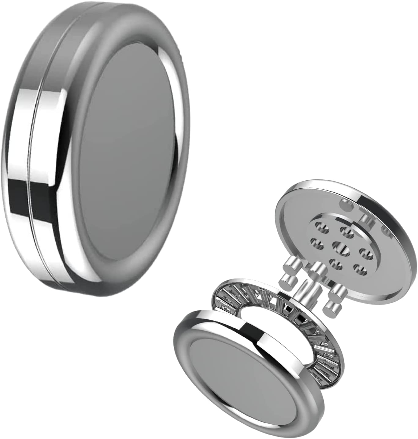 Haptic Coins Fidget Slider Fidget Clicker Adult Metal EDC Office Decor for Desk Toys Perfect for ADHD, ADD Anxiety Relief Gifts for Men