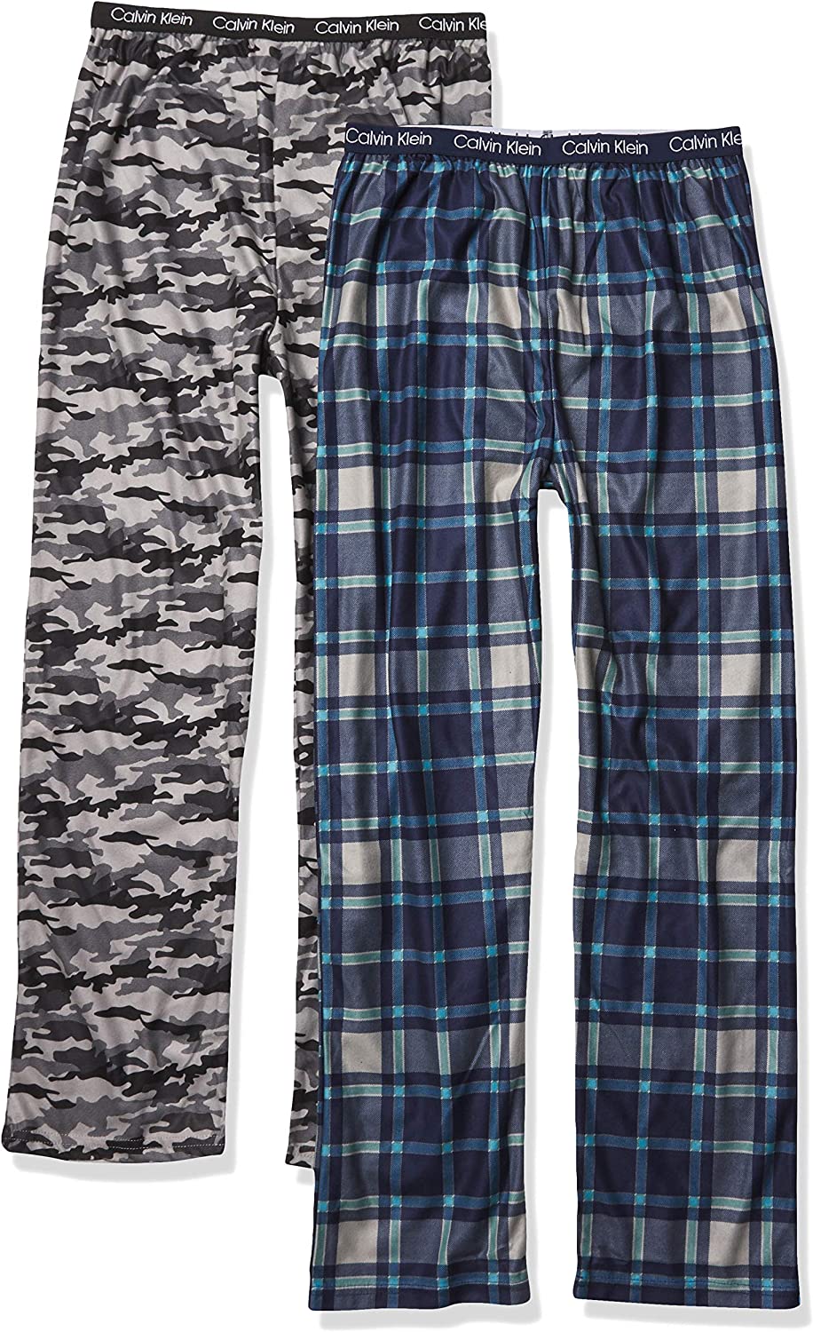 Calvin Klein Boys Sleepwear Super Soft Brushed Micro Pajama Pant, 2 Pack