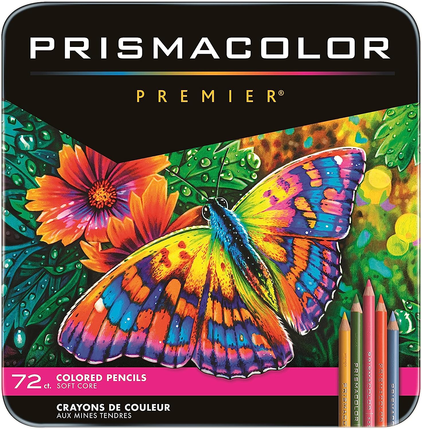 Prismacolor Premier Colored Pencils | Art Supplies for Drawing, Sketching, Adult Coloring | Soft Core Color Pencils, 72 Pack