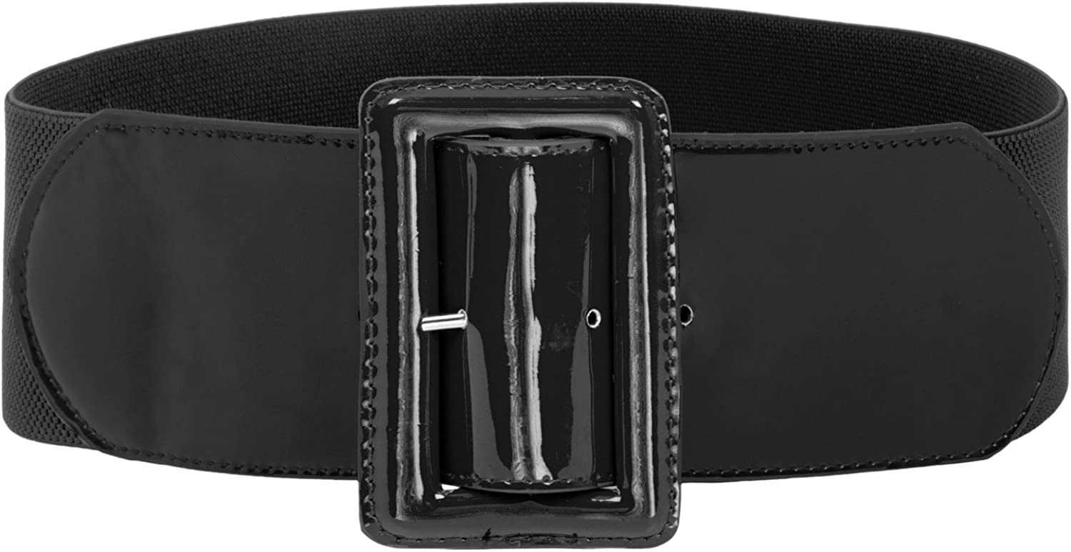 GRACE KARIN Women's Stretchy Belt 1950s 3 Inch Wide Elastic Belts