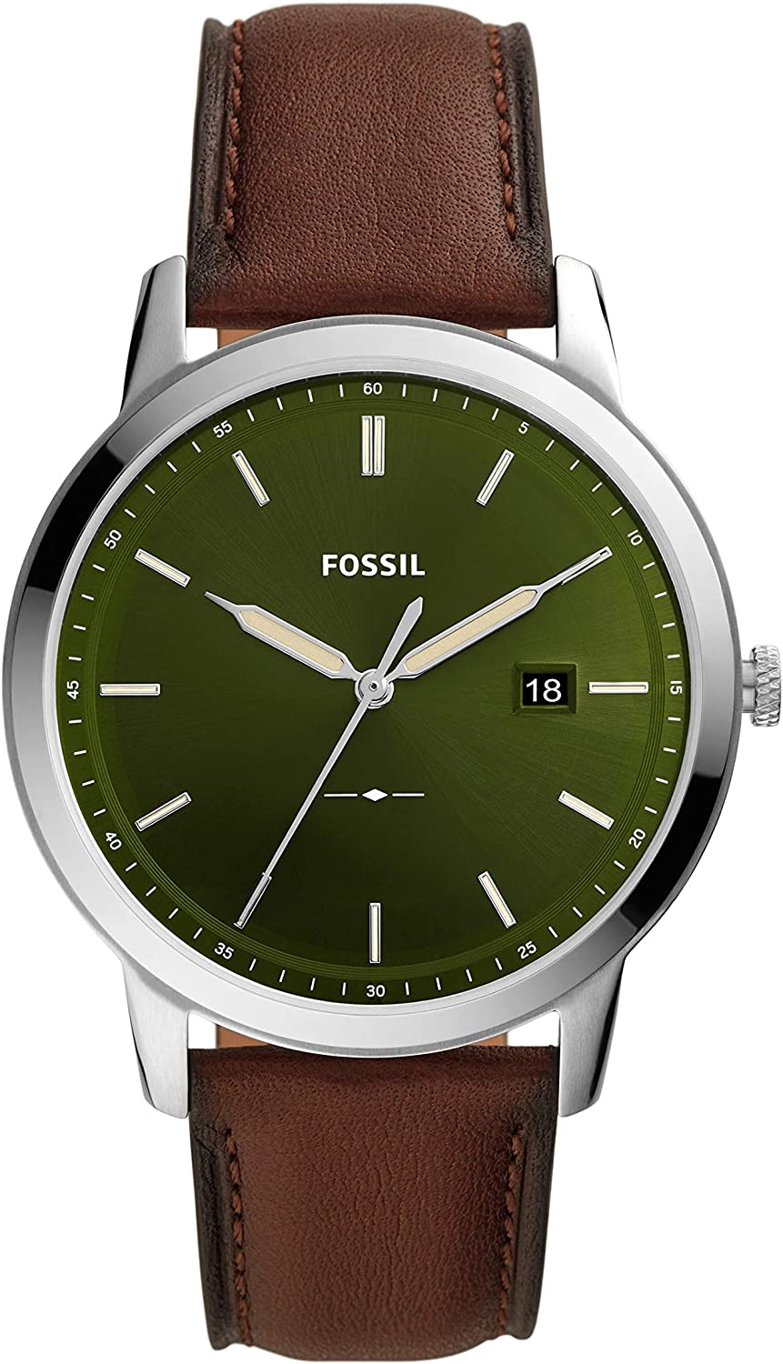 Fossil Men's Minimalist Stainless Steel Slim Casual Watch
