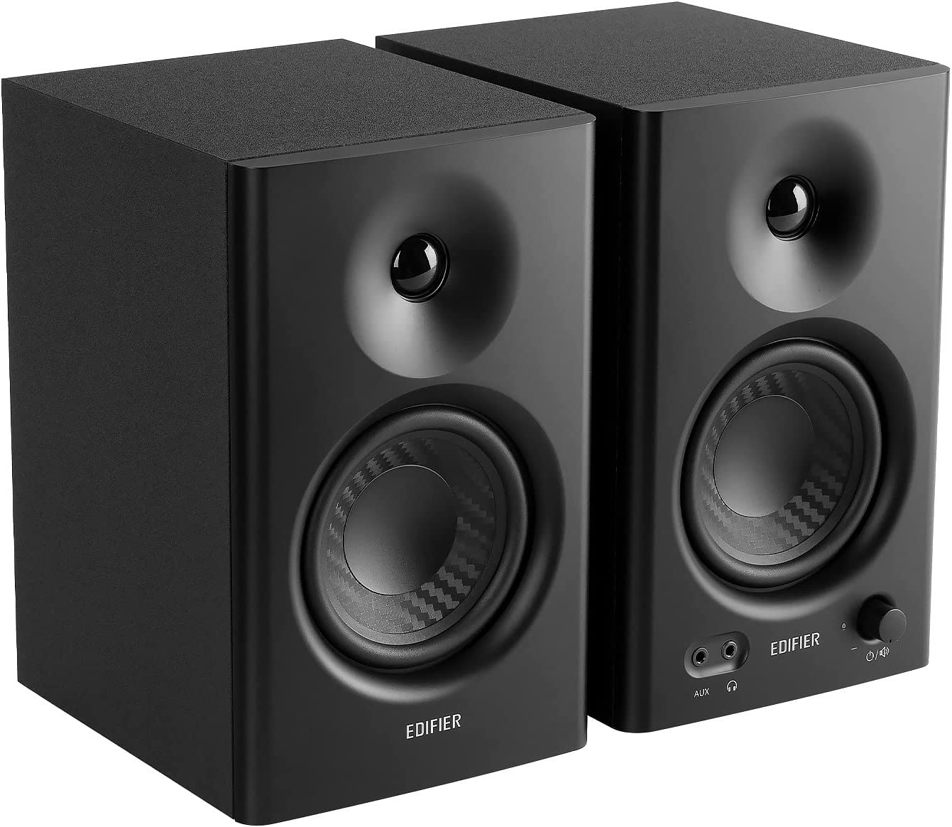 Edifier MR4 Powered Studio Monitor Speakers, 4" Active Near-Field Monitor Speaker - Black (Pair)