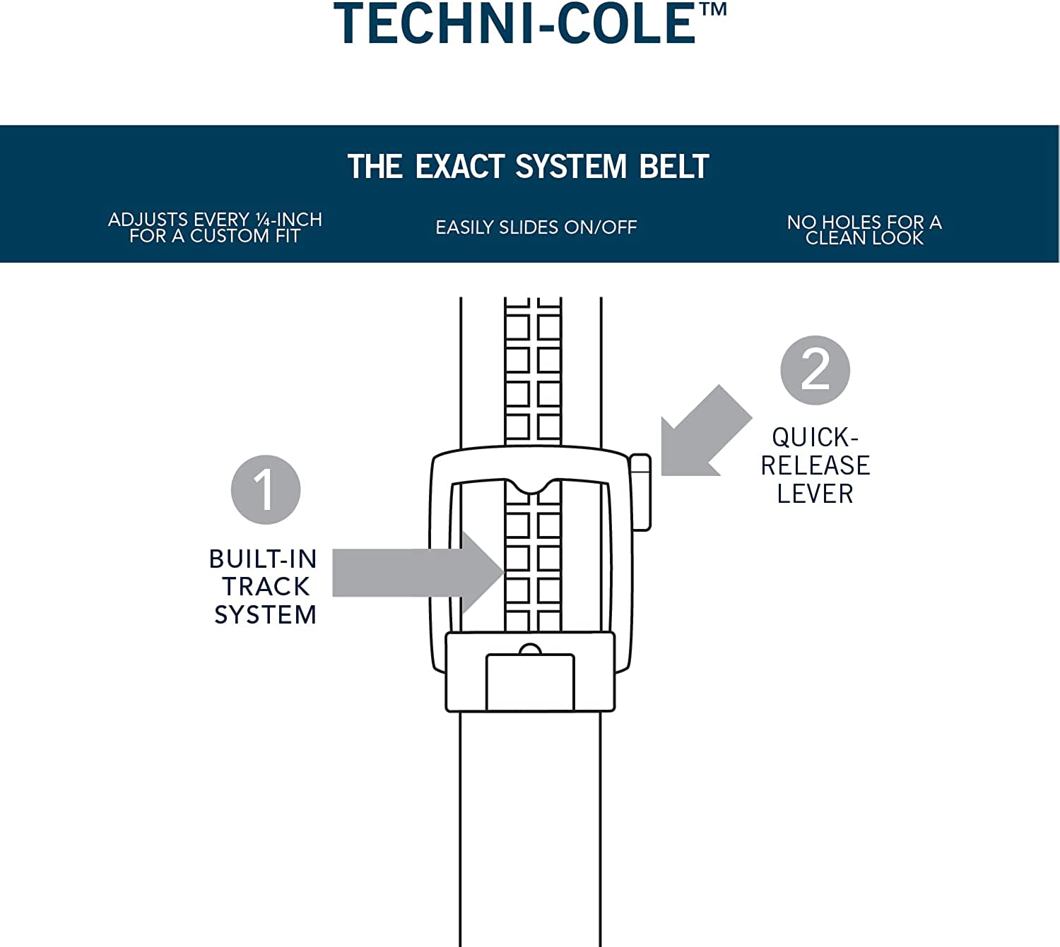 Kenneth Cole Men's Perfect Fit Adjustable Click Belt