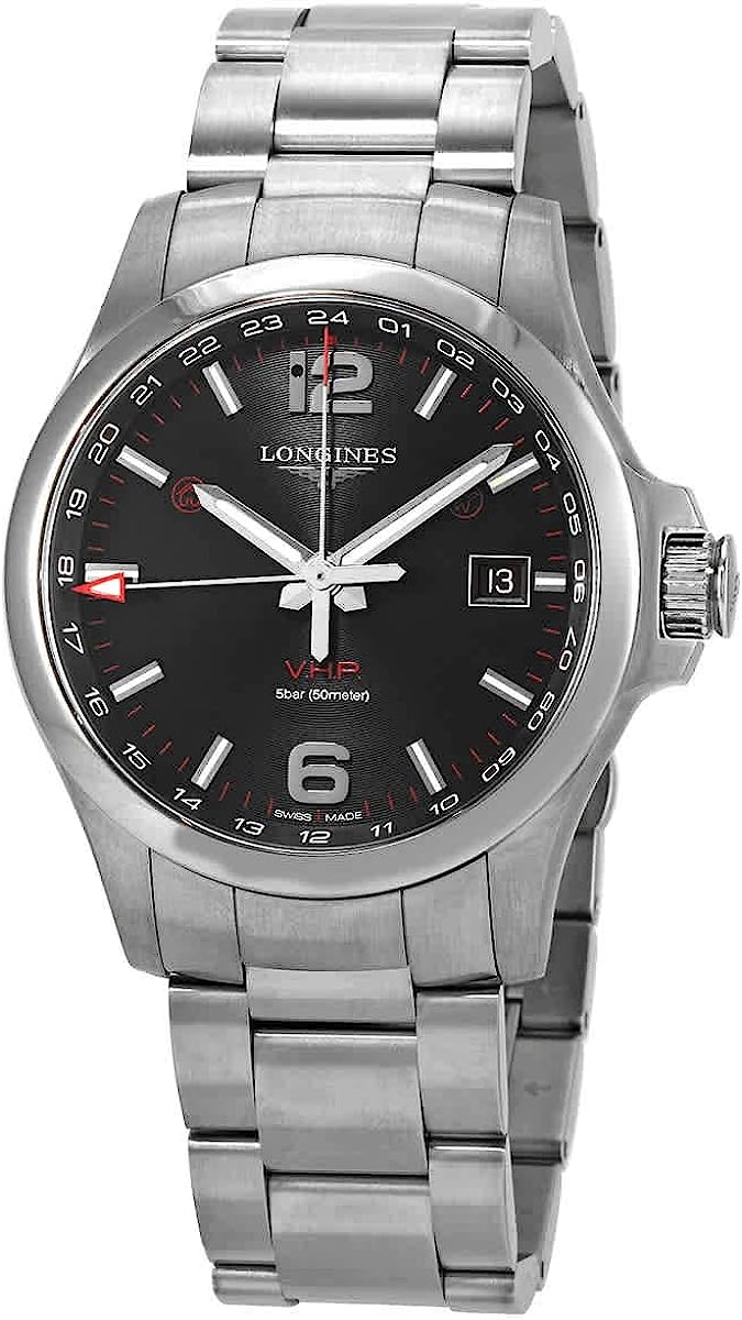 Longines Conquest V.H.P. GMT Quartz Men's Watch L3.728.4.56.6