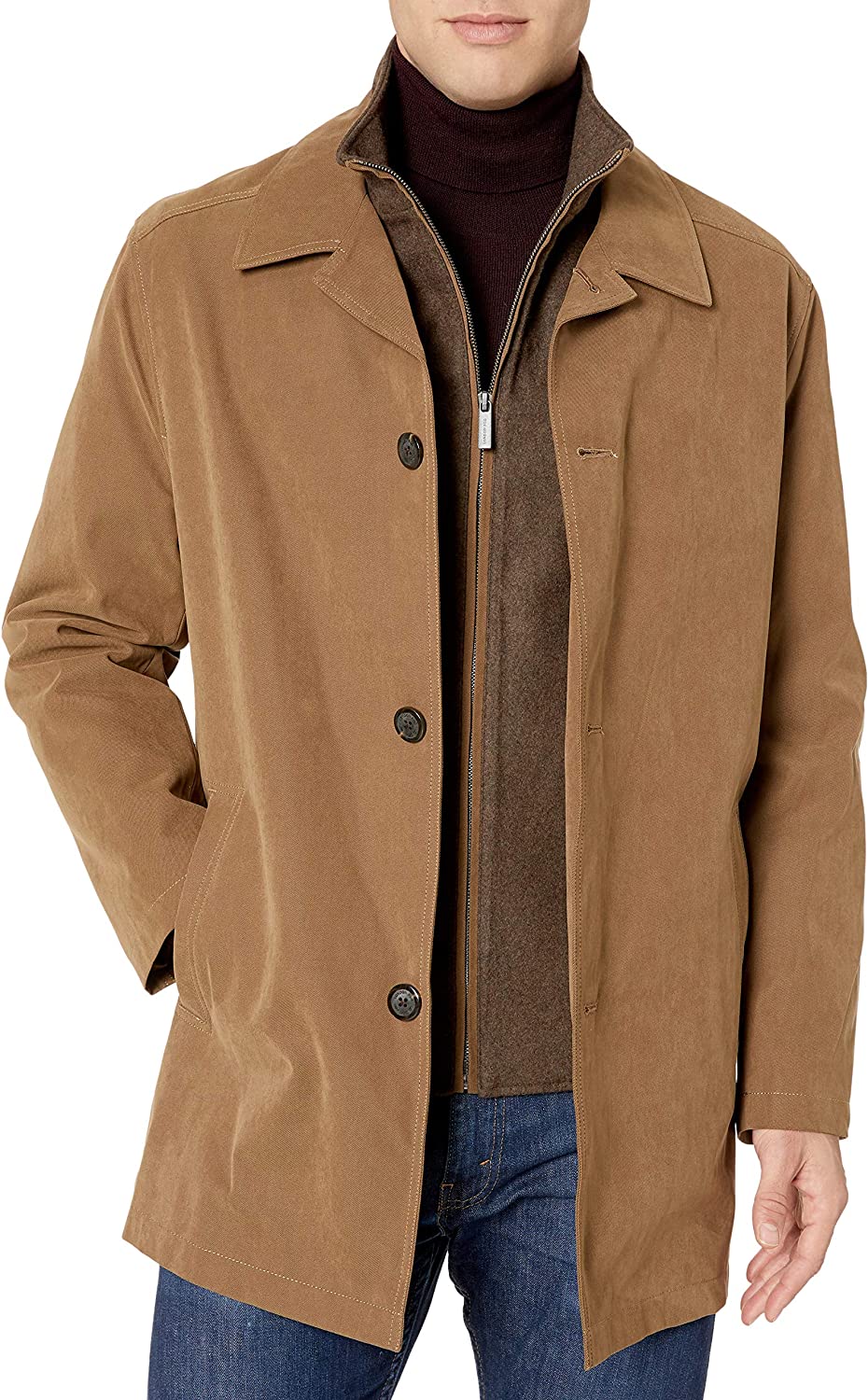 LONDON FOG Men's Berne Micro Twill All Weather Coat