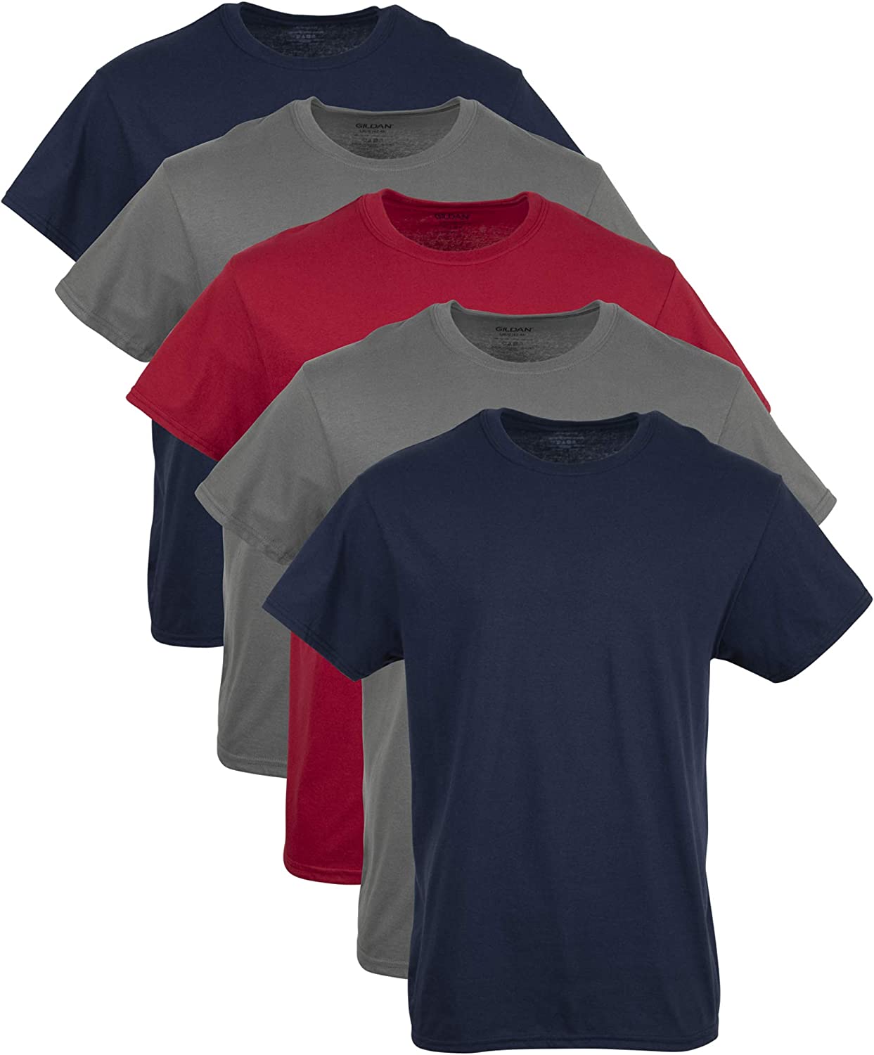 Gildan Men's Crew T-Shirts, Multipack, Style G1100