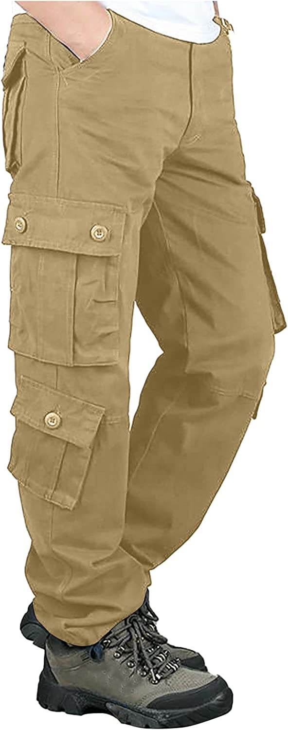 YKARITIANNA Cargo Pants for Men Tactical Pants with Pockets Mens Wild Cargo Pants Baggy Cargo Pants Men for Casual Hiking