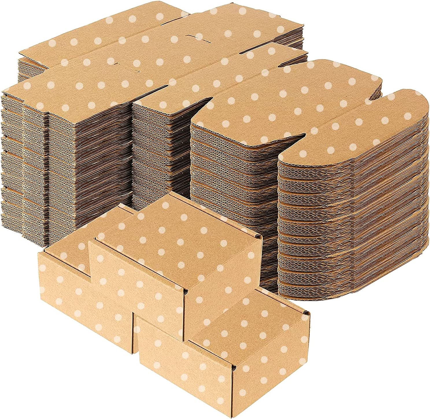 25 Pack Small Shipping Boxes for Business, Corrugated Small Cardboard Boxes for Shipping, Recyclable Packaging Boxes, Mailer, Gift Packing, Crafts Packing, Jewelry Boxes Shipping(4" x 4" x 2")