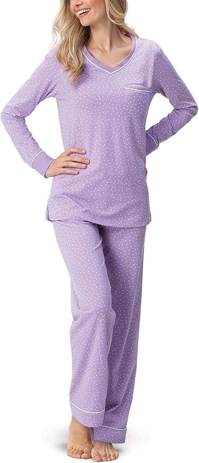 PajamaGram Pajamas For Women - Womens PJ Sets, Pullover Top, 100% Cotton