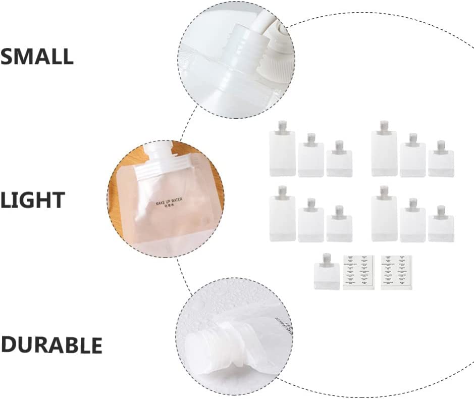 Beaupretty 1 Set of Simple Practical Essence Lotion Sub Bag Lotion Sample Bag Travel Size Refillable Empty Squeeze Pouch for Cosmetic