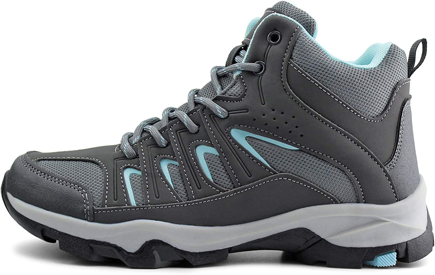 JABASIC Womens Mid Hiking Boots Lightweight Outdoor Trekking Shoes