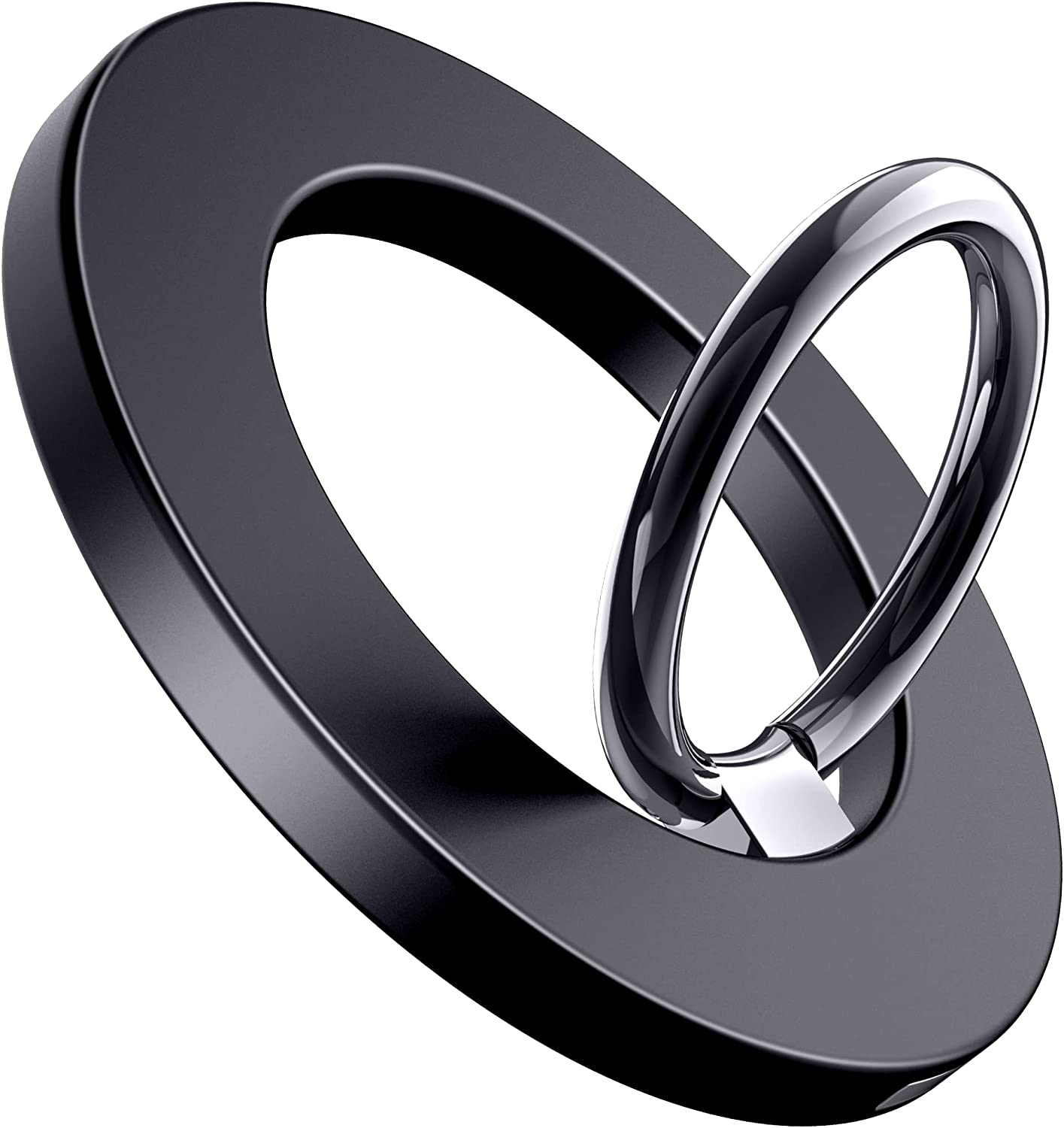 Magnetic Phone Ring Holder for MagSafe, CreaDream Magnetic Finger Phone Ring Grip Stand, Adjustable Kickstand, Compatible with iPhone 14 13 12, Pro, Pro Max, Plus, Mini, Black