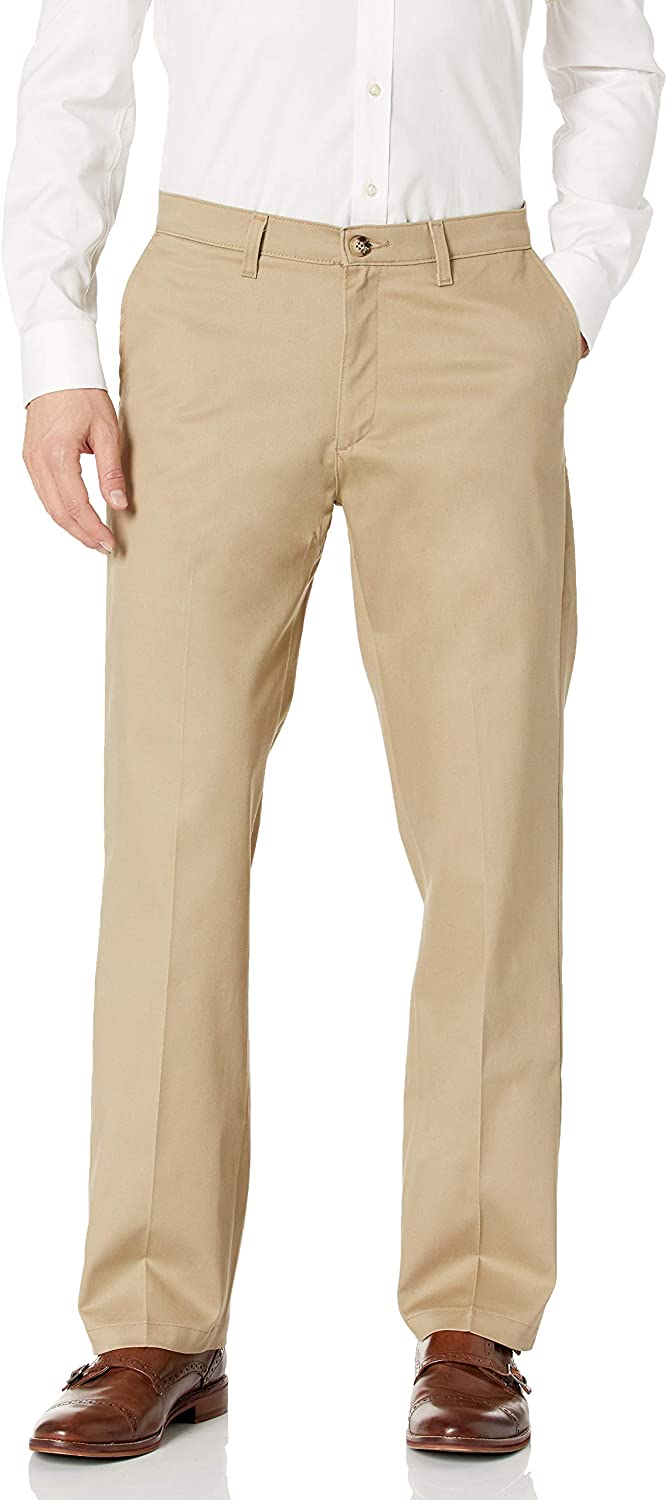 LEE Men's Total Freedom Stretch Relaxed Fit Flat Front Pant