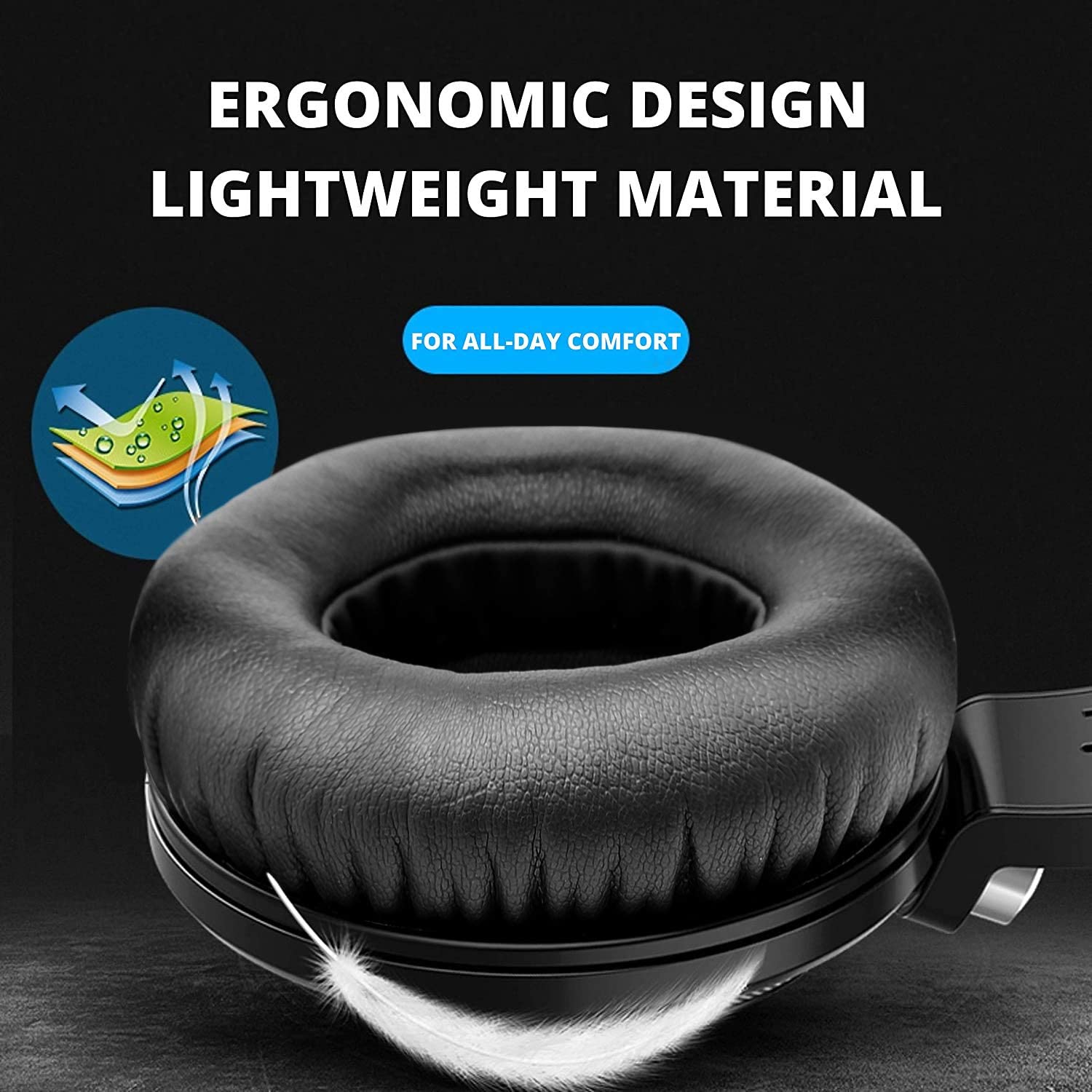 HP Headset with Microphone for PC, Wired Gaming Headset, PS5 Headset Wired Headphones with Mic Gaming Headsets, PS4 Gaming Headset with Mic, Nintendo Switch, Laptop, Headphones Wired and LED Light