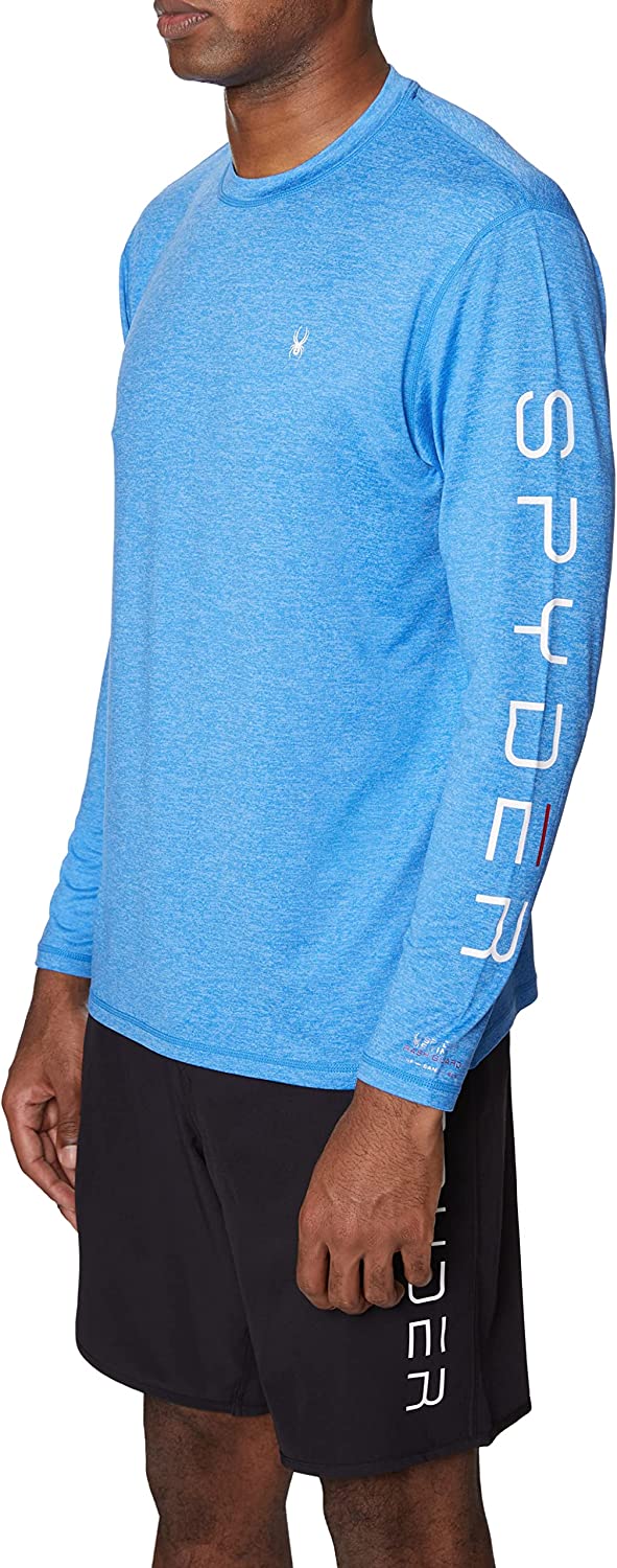 Spyder Men's Standard Heather Long Sleeve Rashguard