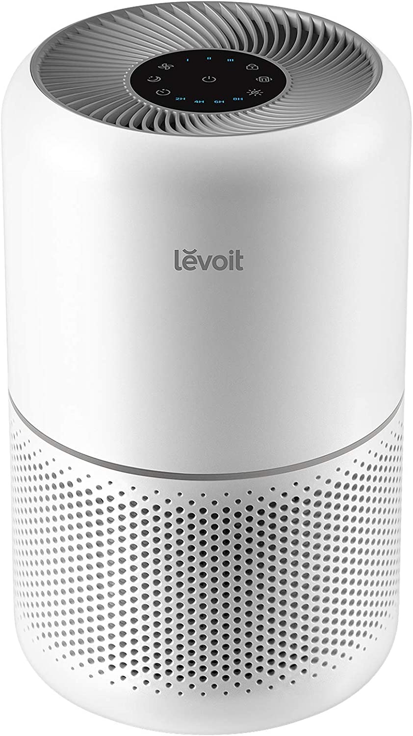 LEVOIT Air Purifier for Home Allergies Pets Hair in Bedroom, H13 True HEPA Filter, Covers Up to 1095 Sq.Foot, 24db Filtration System, Remove 99.97% Dust Smoke Mold Pollen, Core 300, White