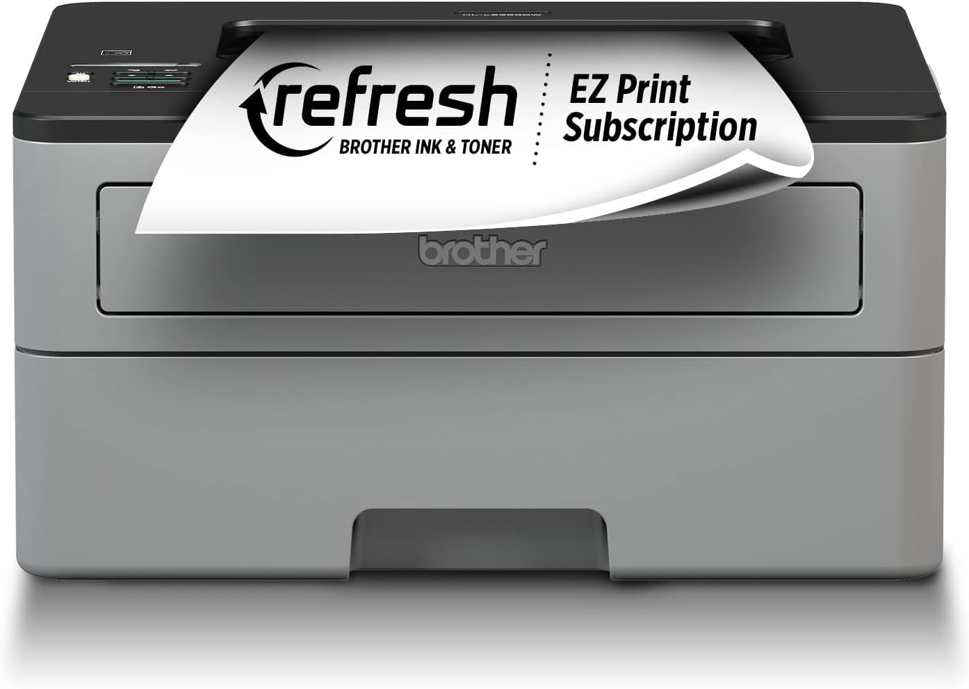 Brother Compact Monochrome Laser Printer, HL-L2350DW, Wireless Printing, Duplex Two-Sided Printing, Refresh Subscription and Amazon Dash Replenishment Ready